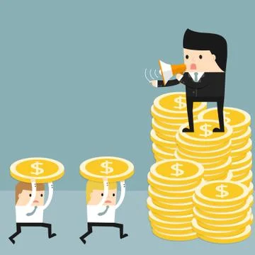 The Business situation Stock Illustration