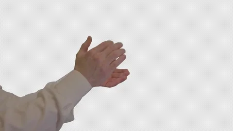 Business Slow Clap Clapping Hands Profile Gesture Stock Footage 339804501