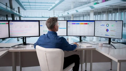 Business Software System For Sales 스톡 동영상 329307213