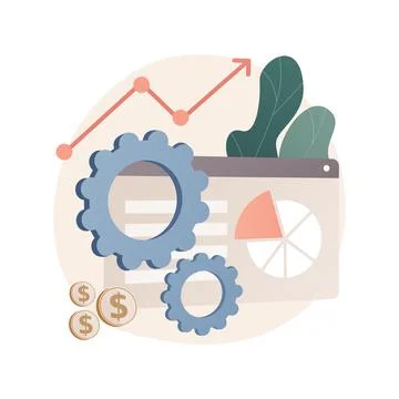 Business solution abstract concept vector illustration. 库存插图
