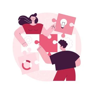 Business solution abstract concept vector illustration. 库存插图