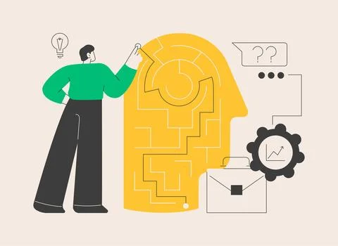 Business solution abstract concept vector illustration. 库存插图