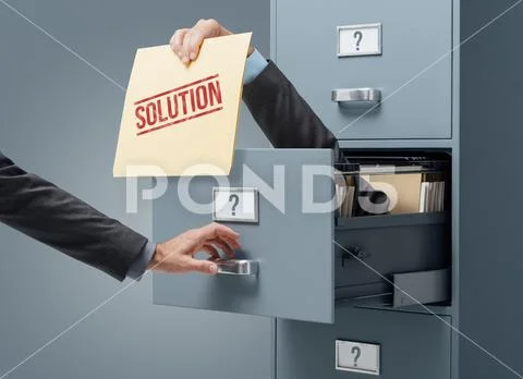 Business solution and problem solving Stock Photos
