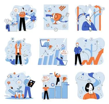 Business solution. The business solution metaphor emphasizes transformative イラスト素材