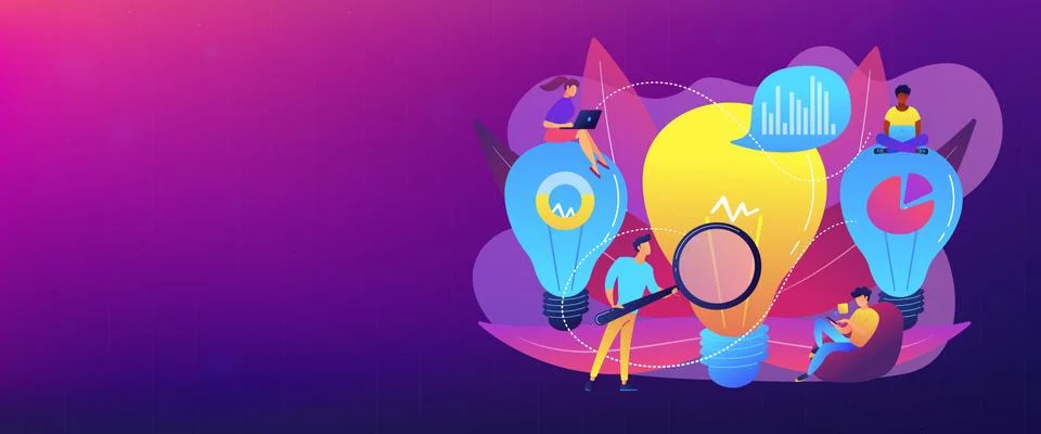 Business solution concept banner header. イラスト素材