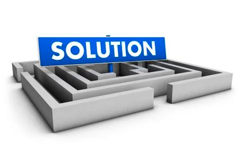 Business solution concept Stock Illustration