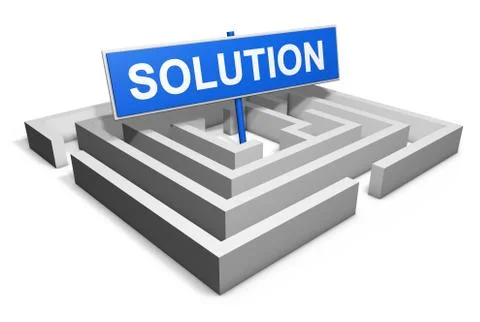 Business Solution Concept Stock Illustration
