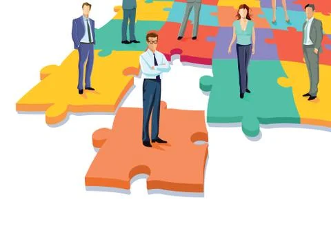 Business solution concept Stock Illustration