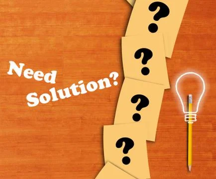 Business Solution Concept, Text Stock Photos