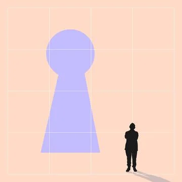 Business Solution, Idea and Opportunity Vector Concept Stock Illustration