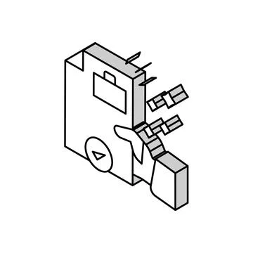 Business solution isometric icon vector illustration 스톡 일러스트