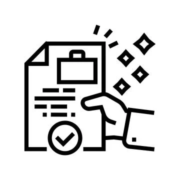 Business solution line icon vector illustration 스톡 일러스트