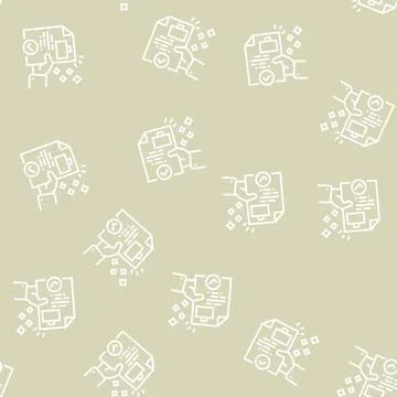 Business solution line seamless pattern Stockillustratie