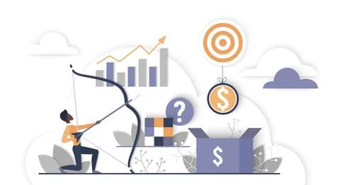 Business Solution Strategy Cloud Concept Vector Stock Illustration
