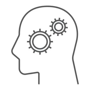 Business Solution thin line icon, development Stock Illustration