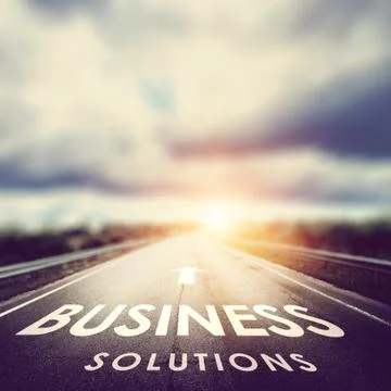Business solutions background Stock Photos
