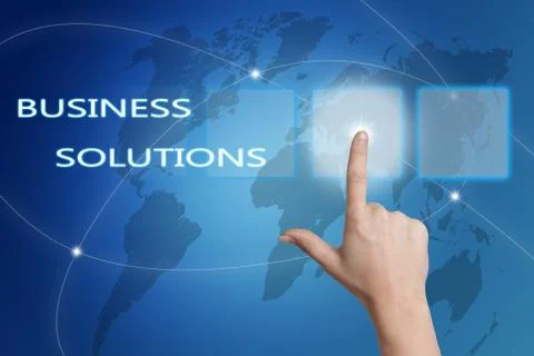 Business solutions Illustrazione stock