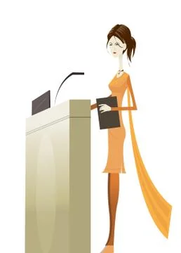 Business speaker Stock Illustration