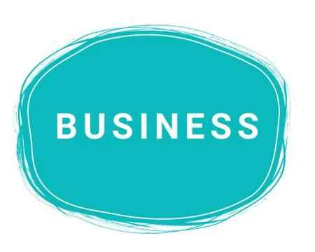 Business, Speech Bubble Banner, Element Design Template, App Icon, Vector Stock Illustration