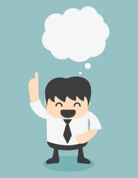 Business with speech bubbles Stock Illustration