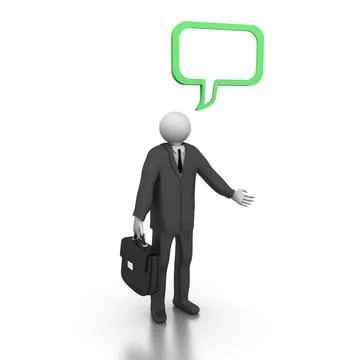 Business speech Stock Illustration