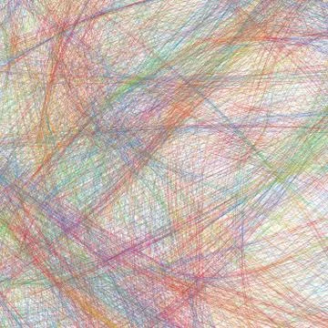 Business square abstract background with mess of chaotic color lines Stock Illustration