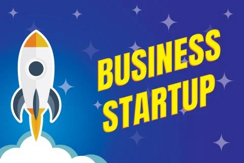 Business Start up concept poster. Stock Illustration