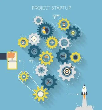 Business start Stock-Illustration