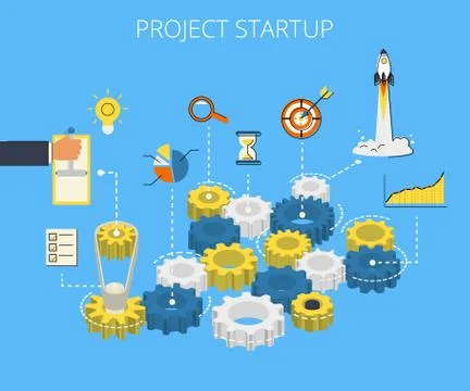 Business start Stock Illustration