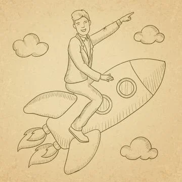 Business start up Illustrazione stock