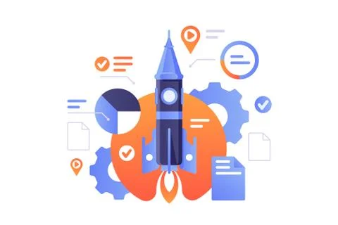 Business start up Stock Illustration