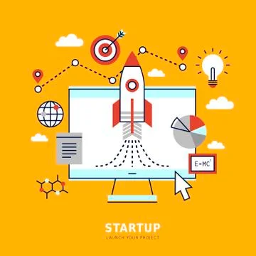 Business startup concept Stock Illustration