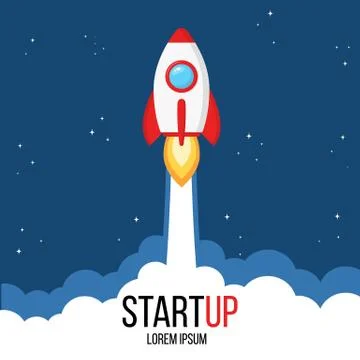 Business startup concept for web page, banner, presentation, social media. Ro Stock Illustration