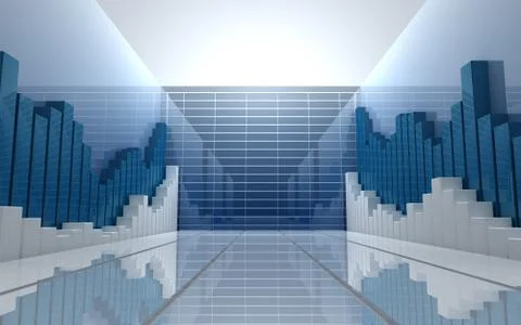 Business statistic background. Paste your graph Stock Illustration