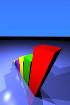 Business statistics Illustrazione stock