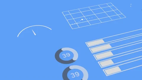 Business Statistics, Market Data And Infographics video Layout. Stock Footage 158268368