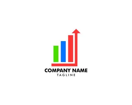 Business Stats Logo Design Template Stock Illustration