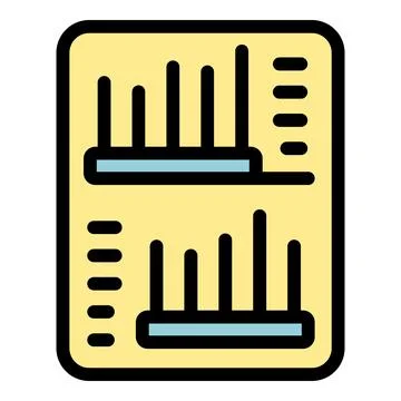 Business status chart icon vector flat Stock Illustration
