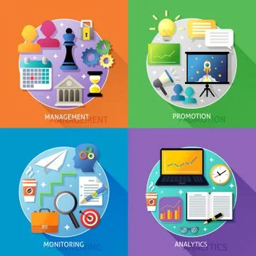 Business steps concept Stock Illustration