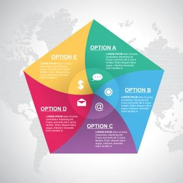 Business Steps Modern Shutter Cycle Chart Infographic Template Stock Illustration