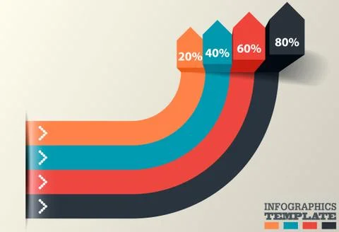 Business Steps, Vector Infographics Template Stock Illustration