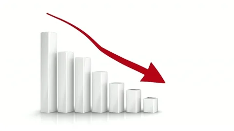 BUSINESS stock decrease concept 動画素材 22085770