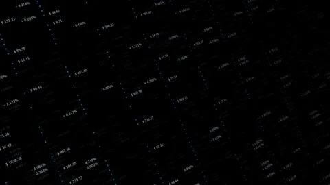 Business stock index data animation on clean black background Stock Footage 340237667