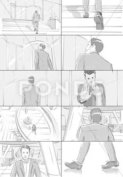 Business storyboards Stock Illustration