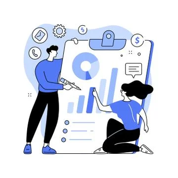 Business strategy abstract concept vector illustration. 库存插图