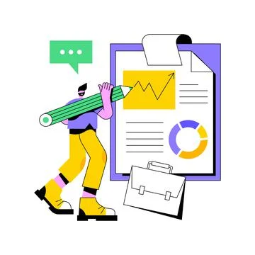 Business strategy abstract concept vector illustration. Illustrazione stock
