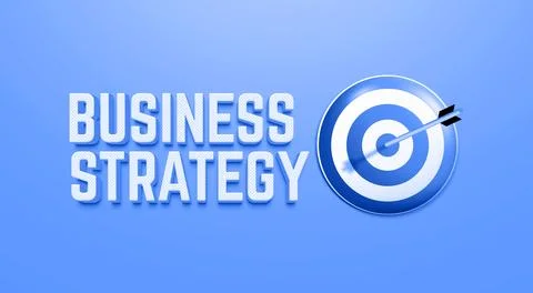 Business strategy aim Stock Illustration