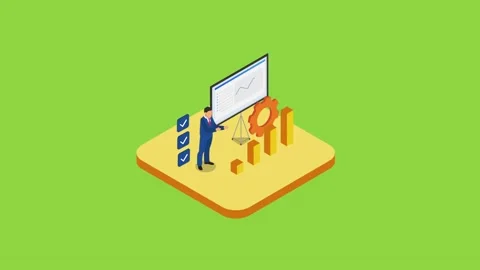 Business strategy and analytics 3d anima... | Stock Video | Pond5