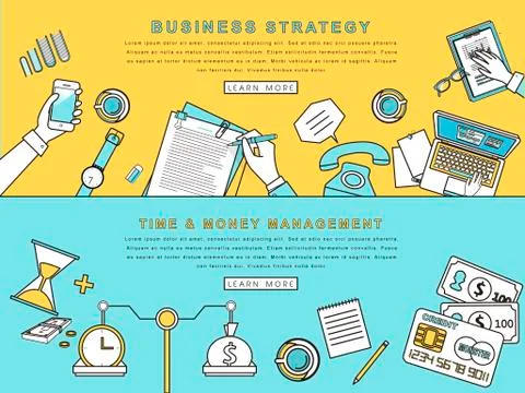 Business strategy and creative process Illustrazione stock