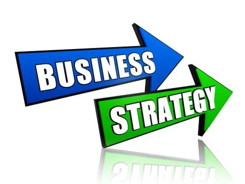Business strategy in arrows. Stock Illustration